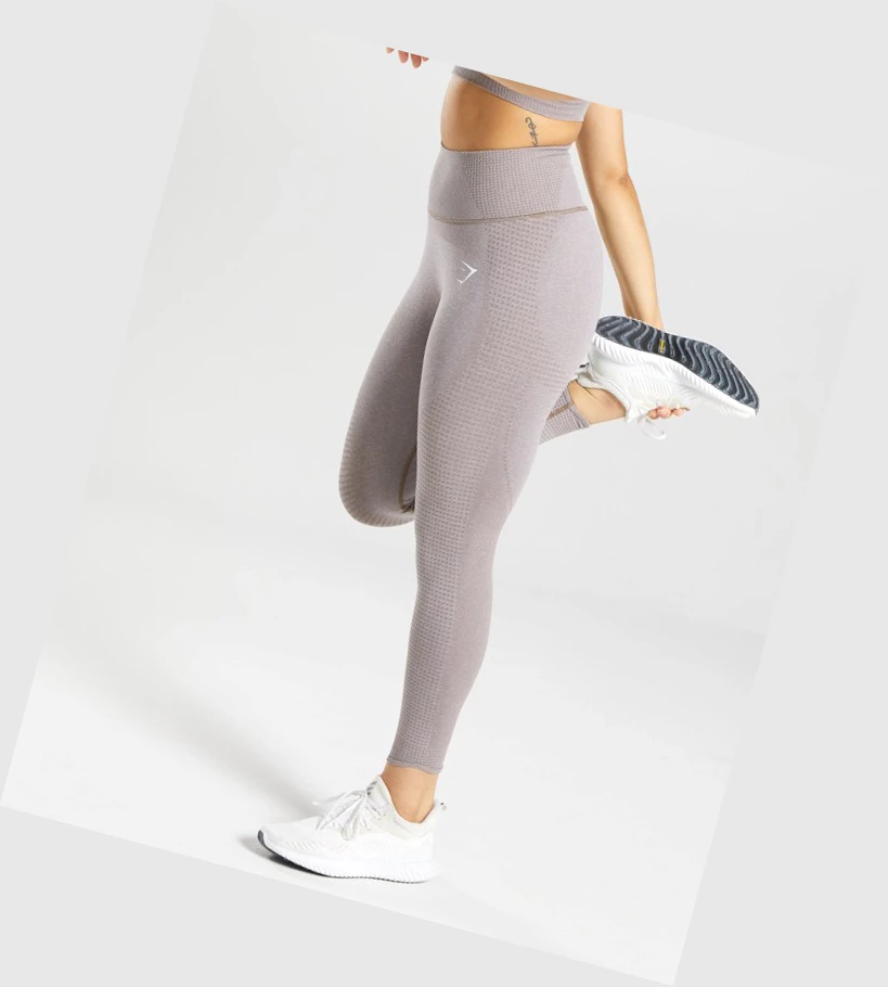 Gymshark Vital Rise Seamless High Waisted Naisten Leggingsit Harmaat Ruskea | WCDEFT769