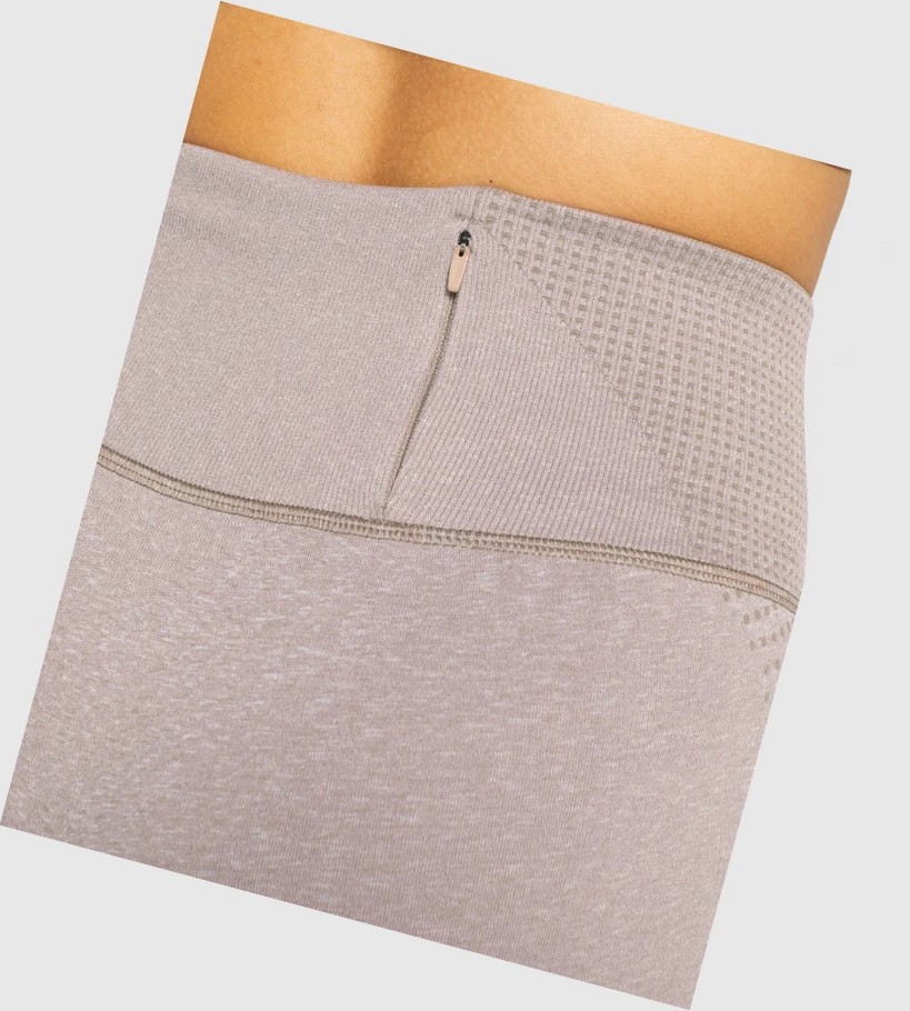 Gymshark Vital Rise Seamless High Waisted Naisten Leggingsit Harmaat Ruskea | WCDEFT769