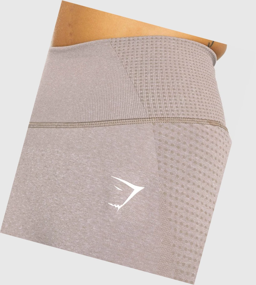 Gymshark Vital Rise Seamless High Waisted Naisten Leggingsit Harmaat Ruskea | WCDEFT769