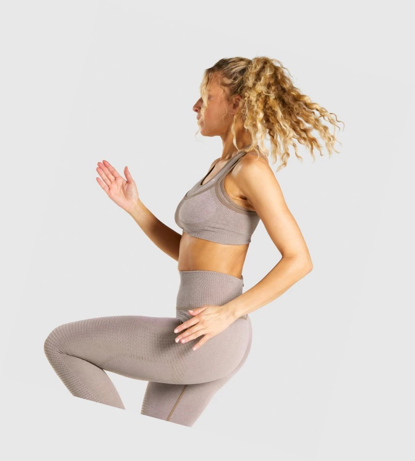 Gymshark Vital Rise Seamless Naisten Urheiluliivit Harmaat Ruskea | DRNJFV896