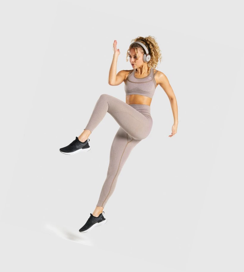 Gymshark Vital Rise Seamless Naisten Urheiluliivit Harmaat Ruskea | DRNJFV896