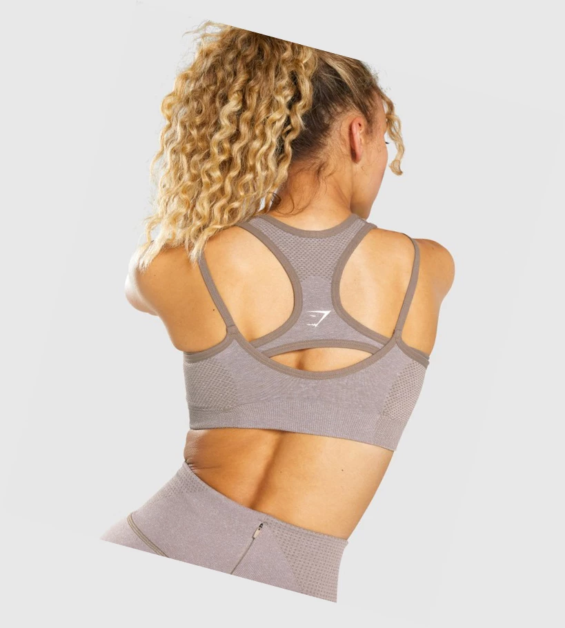 Gymshark Vital Rise Seamless Naisten Urheiluliivit Harmaat Ruskea | DRNJFV896
