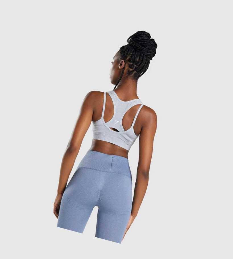 Gymshark Vital Rise Seamless Naisten Urheiluliivit Vaaleanharmaat | YZBAUW789
