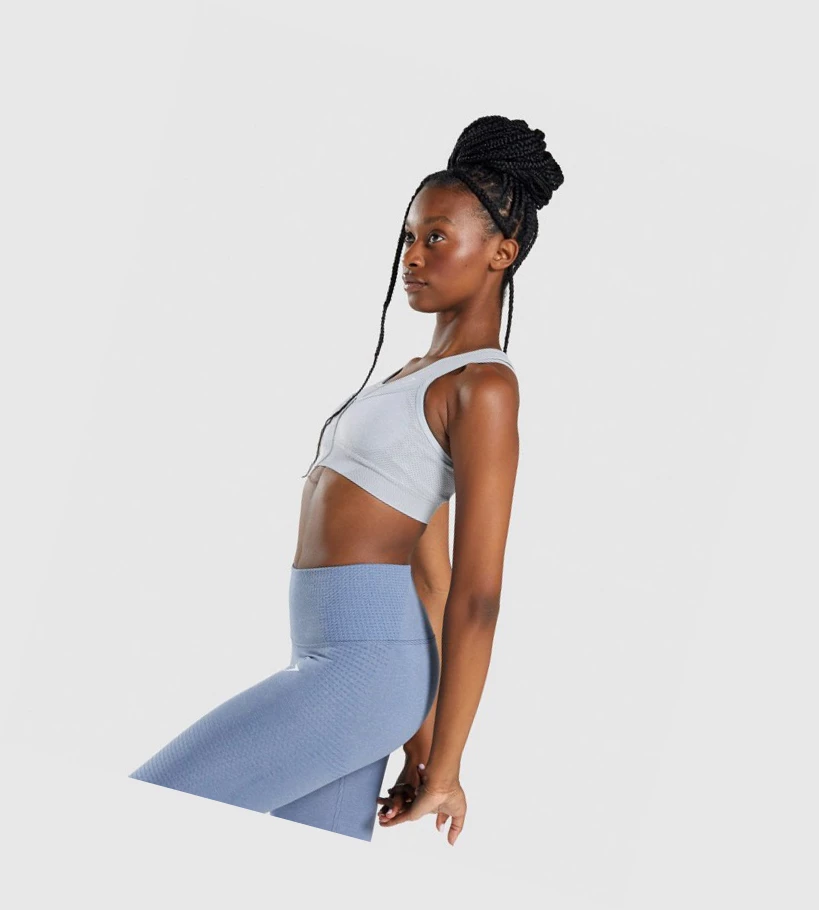 Gymshark Vital Rise Seamless Naisten Urheiluliivit Vaaleanharmaat | YZBAUW789