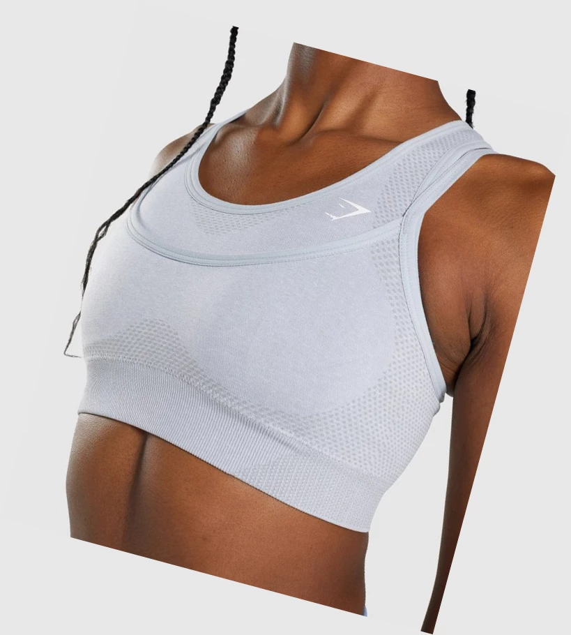 Gymshark Vital Rise Seamless Naisten Urheiluliivit Vaaleanharmaat | YZBAUW789