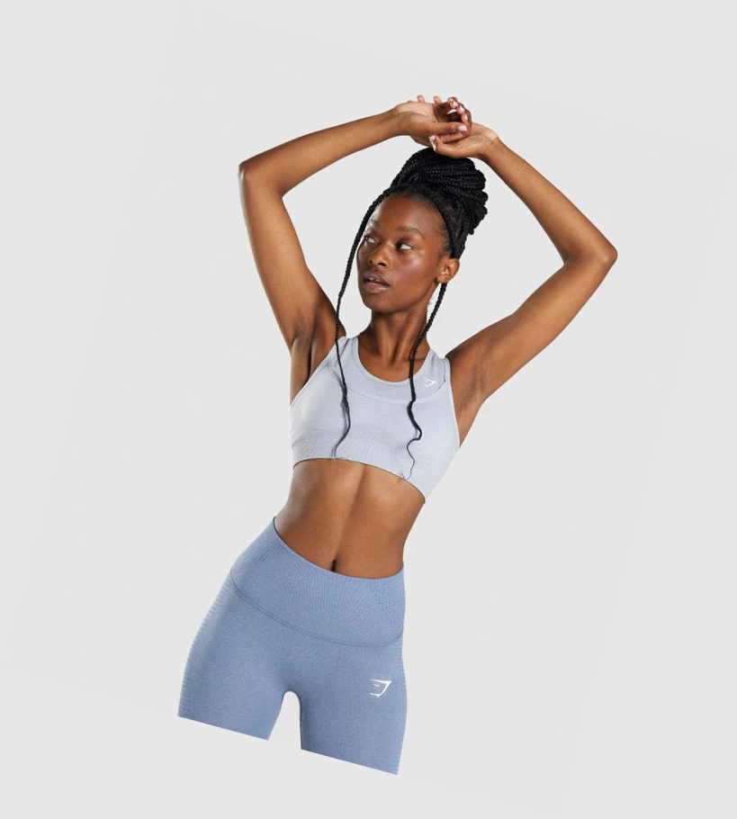 Gymshark Vital Rise Seamless Naisten Urheiluliivit Vaaleanharmaat | YZBAUW789
