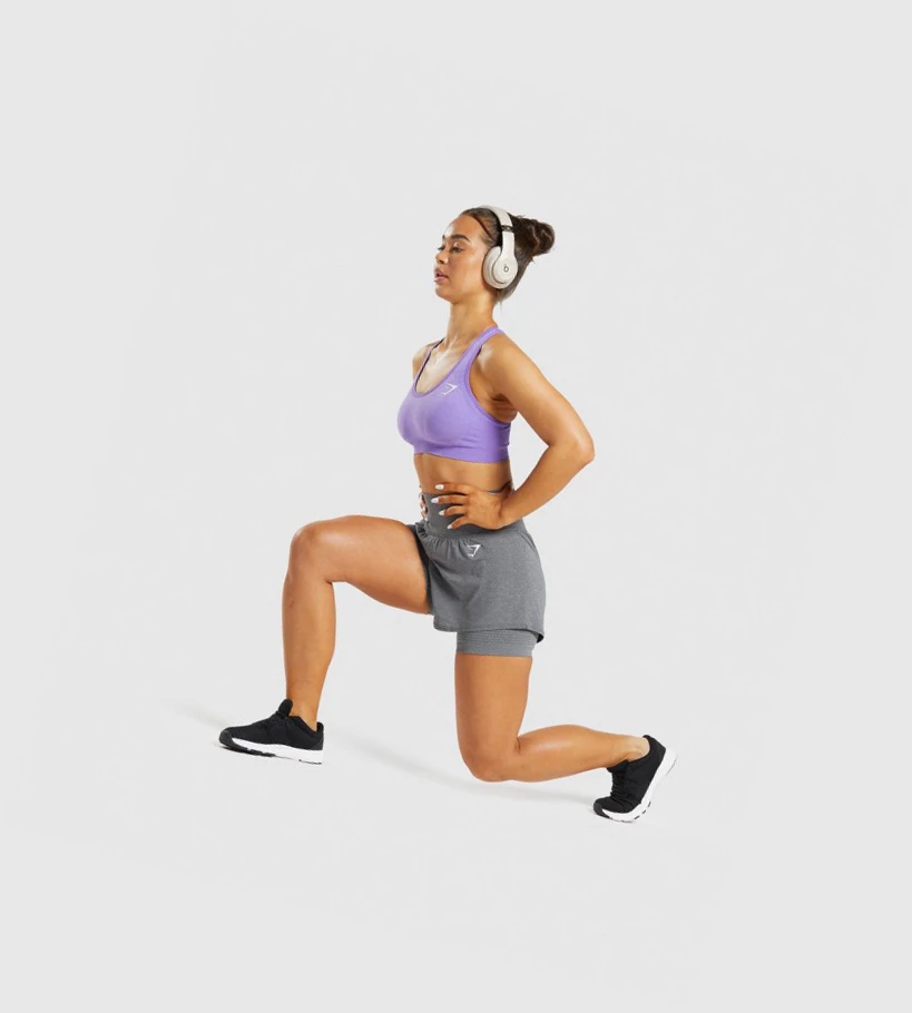 Gymshark Vital Seamless 2.0 2-in-1 Naisten Shortsit Harmaat | BZWULJ187
