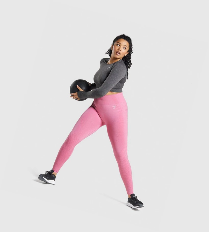 Gymshark Vital Seamless 2.0 Crop Top Naisten Puserot Harmaat | FNDVYW189