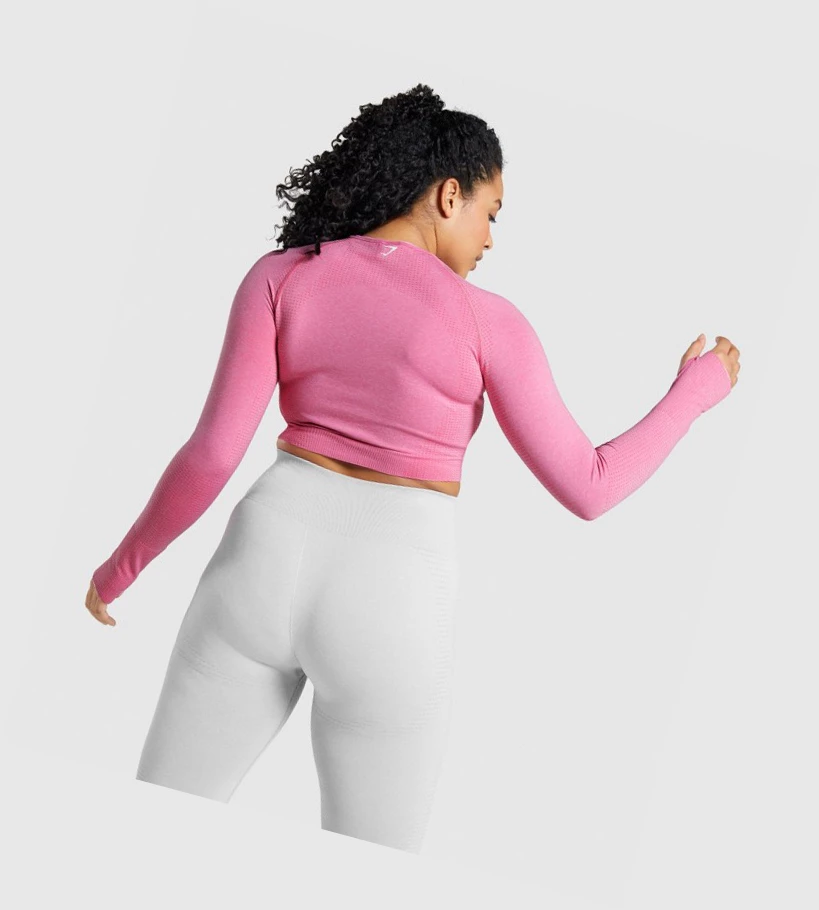 Gymshark Vital Seamless 2.0 Crop Top Naisten T Paidat Pinkki | GZXICT894