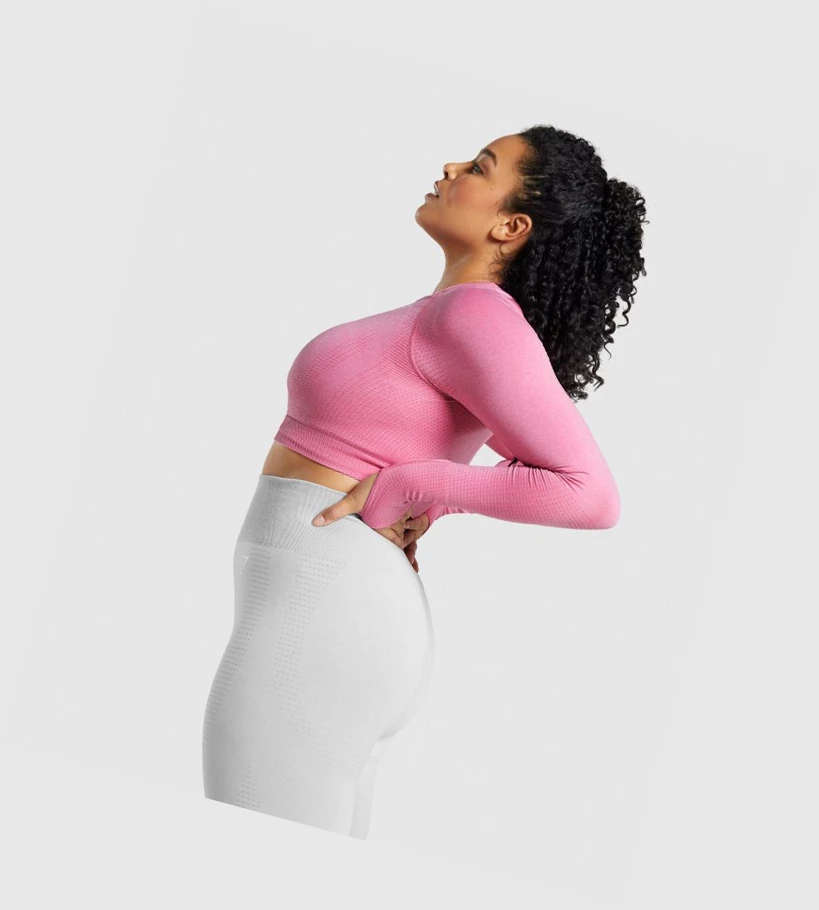 Gymshark Vital Seamless 2.0 Crop Top Naisten T Paidat Pinkki | GZXICT894