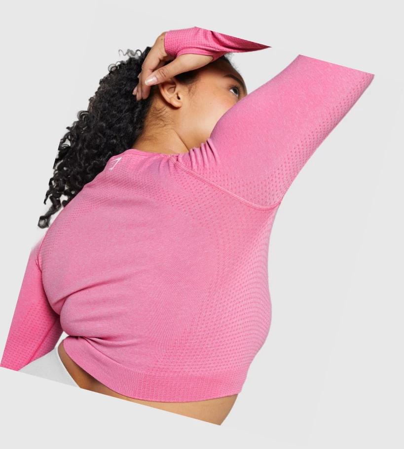 Gymshark Vital Seamless 2.0 Crop Top Naisten T Paidat Pinkki | GZXICT894