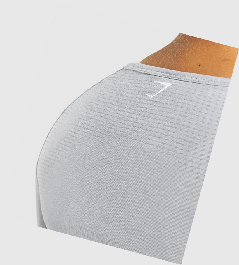 Gymshark Vital Seamless 2.0 Crop Top Naisten T Paidat Vaaleanharmaat | YVCDSF768