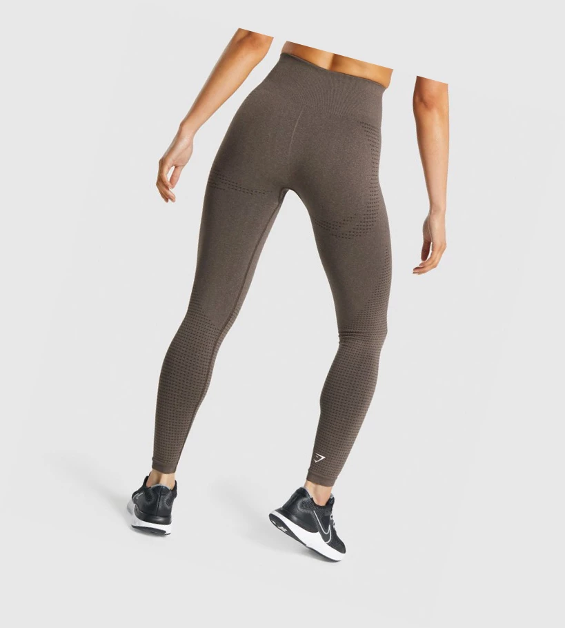 Gymshark Vital Seamless 2.0 High Waisted Naisten Leggingsit Ruskea | HPMRFU063