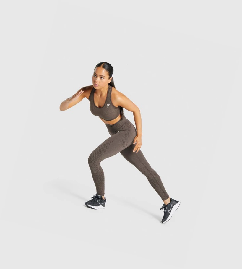 Gymshark Vital Seamless 2.0 High Waisted Naisten Leggingsit Ruskea | HPMRFU063