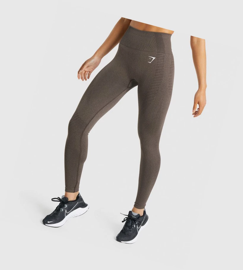 Gymshark Vital Seamless 2.0 High Waisted Naisten Leggingsit Ruskea | HPMRFU063