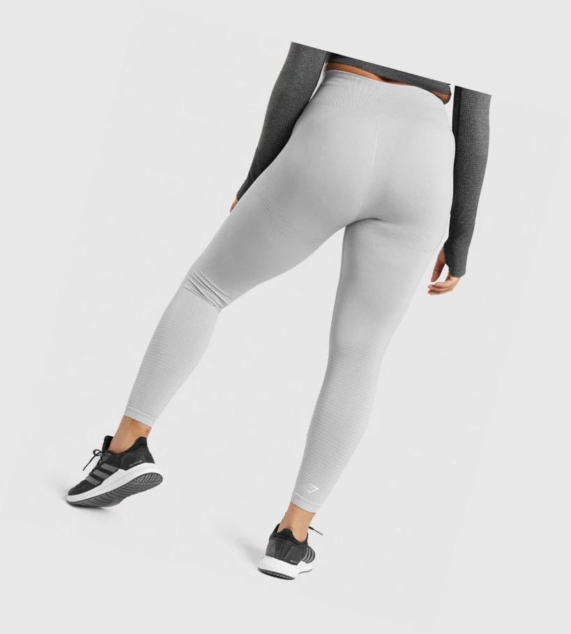 Gymshark Vital Seamless 2.0 High Waisted Naisten Leggingsit Vaaleanharmaat | MNQIJF568