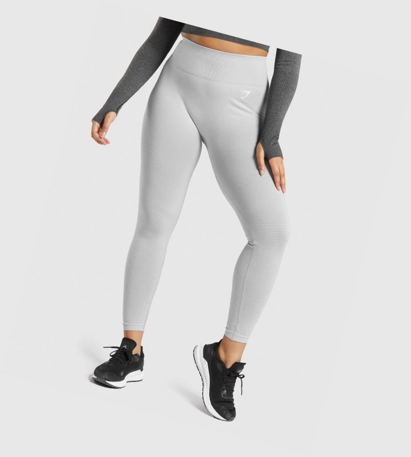 Gymshark Vital Seamless 2.0 High Waisted Naisten Leggingsit Vaaleanharmaat | MNQIJF568