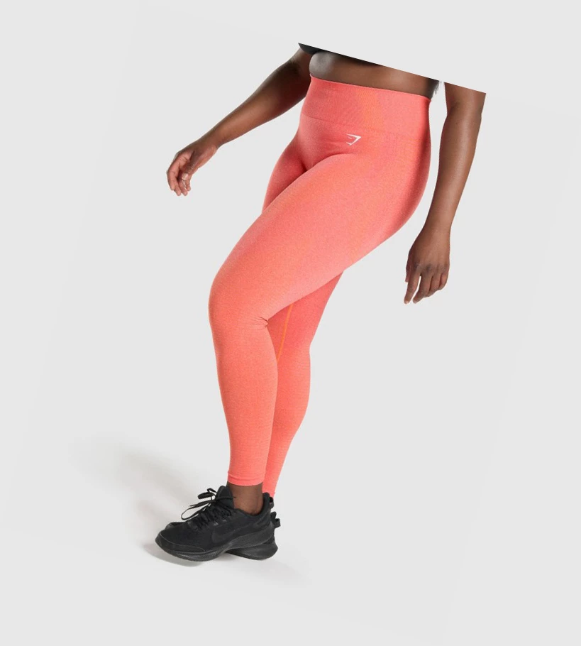Gymshark Vital Seamless 2.0 High Waisted Naisten Leggingsit Oranssi | QKLCVS508