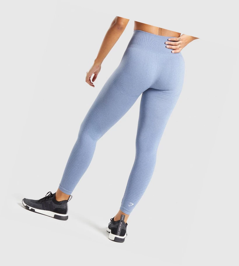 Gymshark Vital Seamless 2.0 High Waisted Naisten Leggingsit Sininen | RYUQDH693