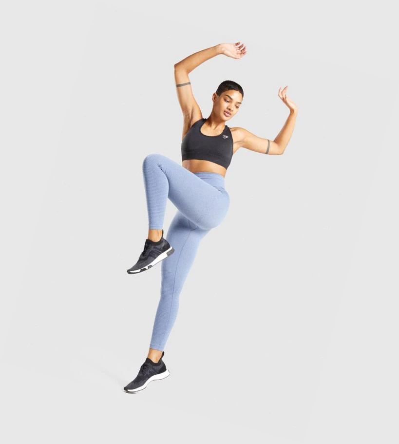 Gymshark Vital Seamless 2.0 High Waisted Naisten Leggingsit Sininen | RYUQDH693