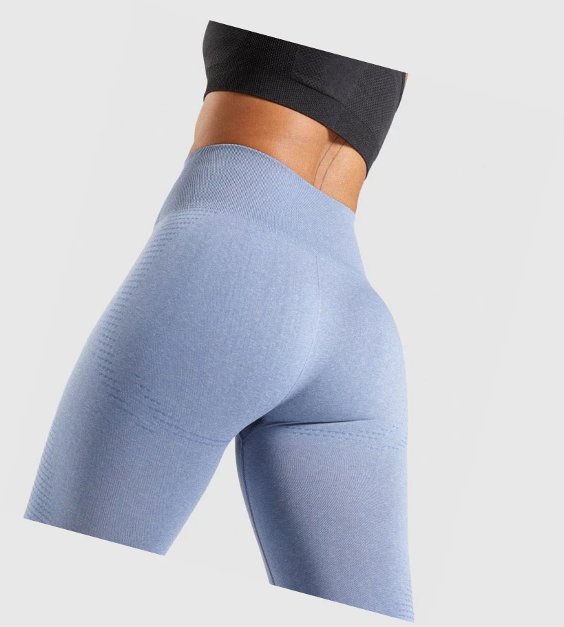 Gymshark Vital Seamless 2.0 High Waisted Naisten Leggingsit Sininen | RYUQDH693