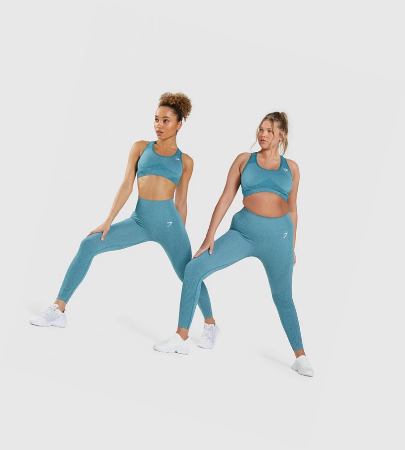 Gymshark Vital Seamless 2.0 High Waisted Naisten Leggingsit Turkoosi | UWCYIB327