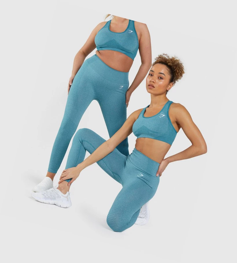 Gymshark Vital Seamless 2.0 High Waisted Naisten Leggingsit Turkoosi | UWCYIB327