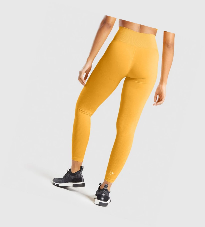Gymshark Vital Seamless 2.0 High Waisted Naisten Leggingsit Keltainen | ZHSCXL167