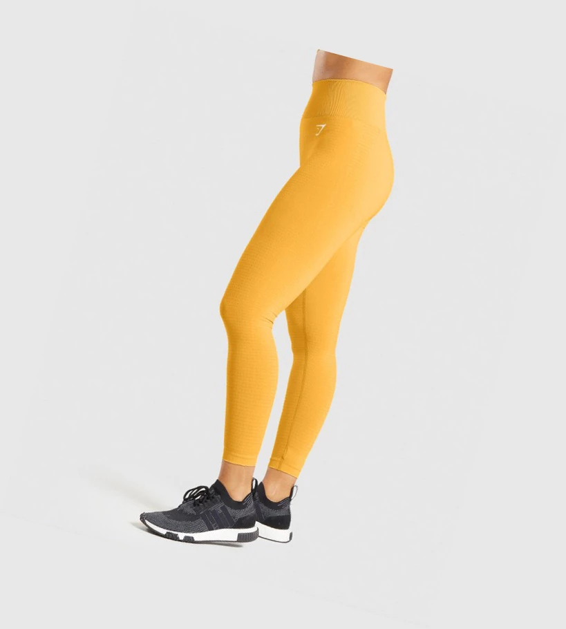 Gymshark Vital Seamless 2.0 High Waisted Naisten Leggingsit Keltainen | ZHSCXL167