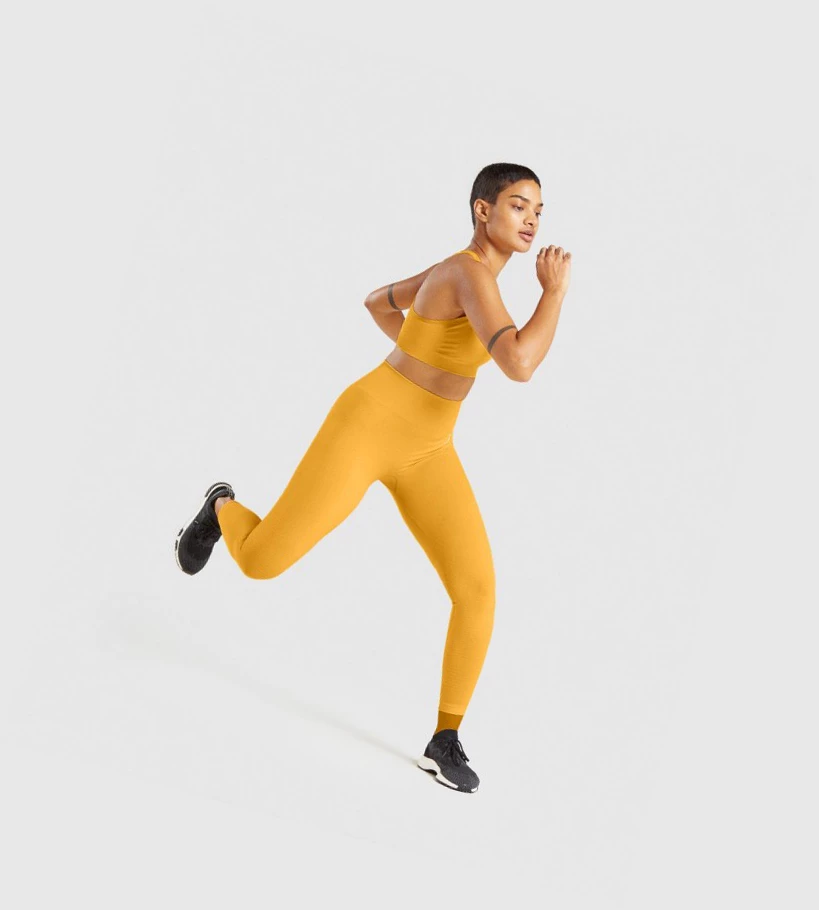 Gymshark Vital Seamless 2.0 High Waisted Naisten Leggingsit Keltainen | ZHSCXL167