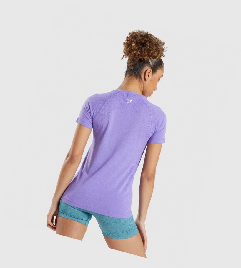 Gymshark Vital Seamless 2.0 Light Naisten T Paidat Vaaleanvioletit | DFLCME592