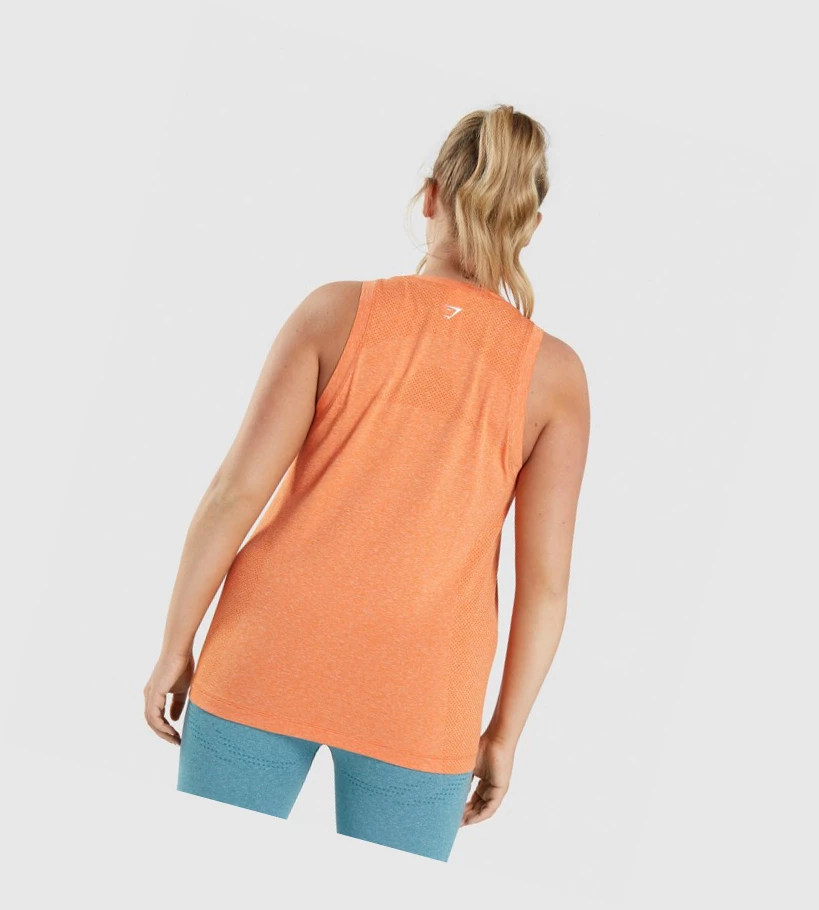 Gymshark Vital Seamless 2.0 Light Naisten Hihaton Paita Aprikoosi Oranssi | UYHZKM950