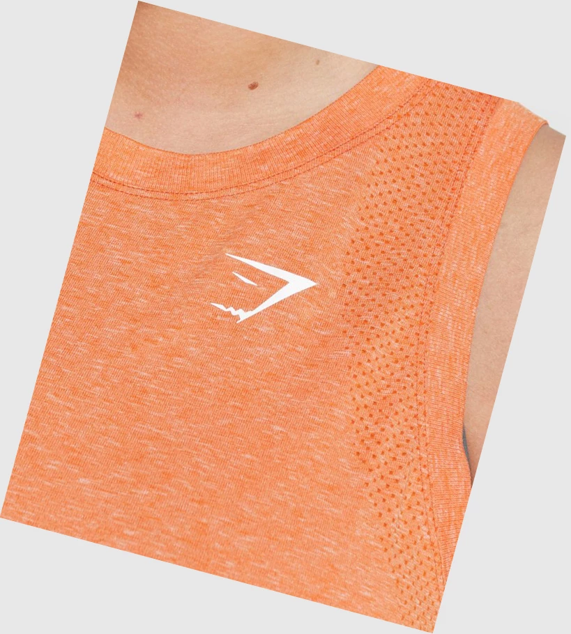 Gymshark Vital Seamless 2.0 Light Naisten Hihaton Paita Aprikoosi Oranssi | UYHZKM950