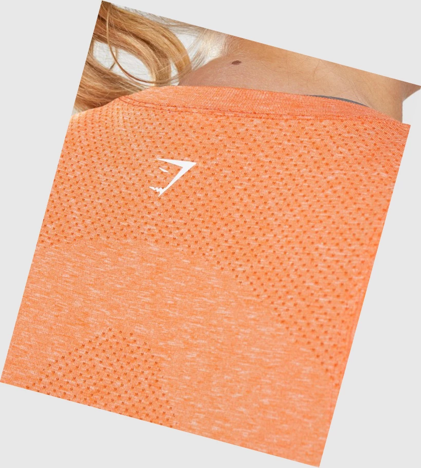 Gymshark Vital Seamless 2.0 Light Naisten Hihaton Paita Aprikoosi Oranssi | UYHZKM950
