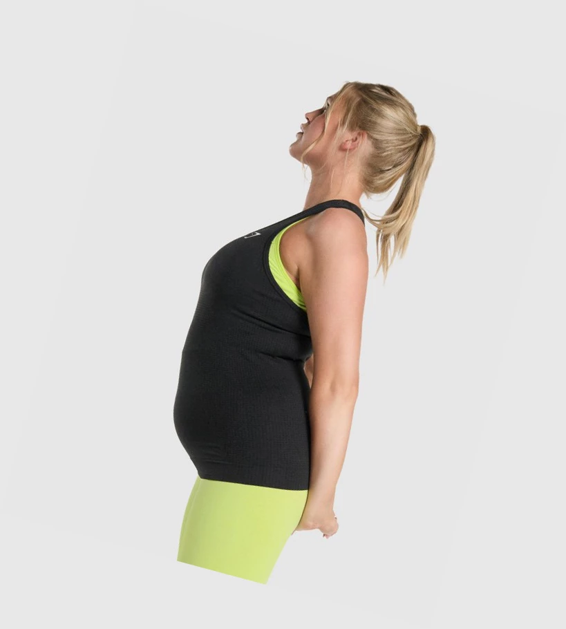 Gymshark Vital Seamless 2.0 Naisten Hihaton Paita Mustat | LADYIC561