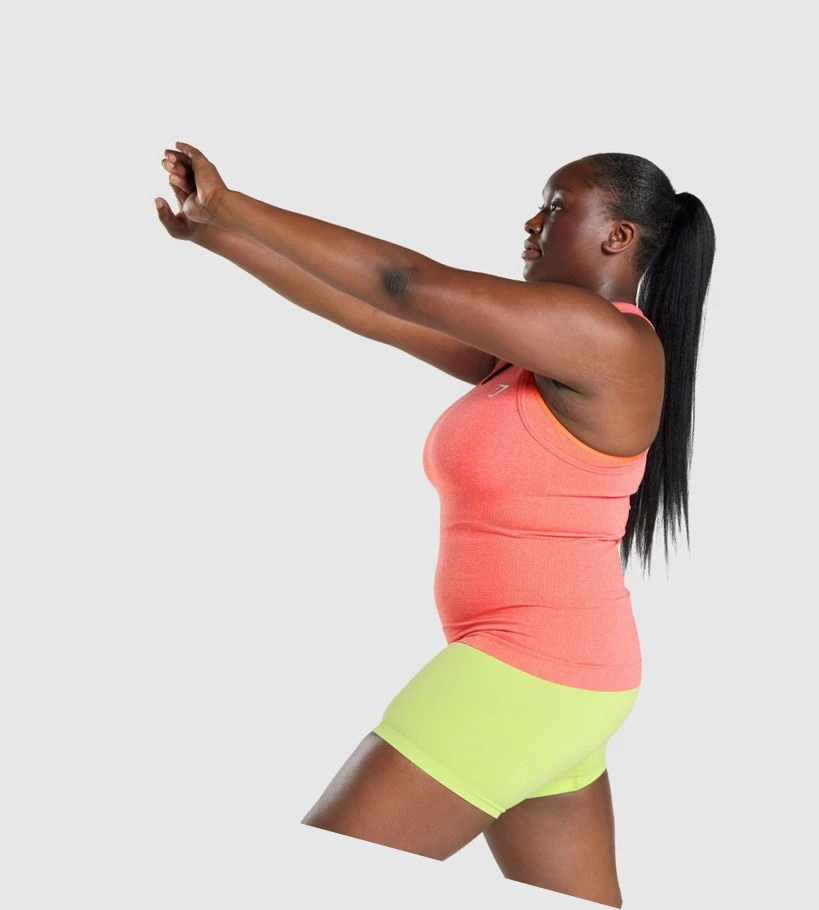 Gymshark Vital Seamless 2.0 Naisten Hihaton Paita Oranssi | LNCDOZ612