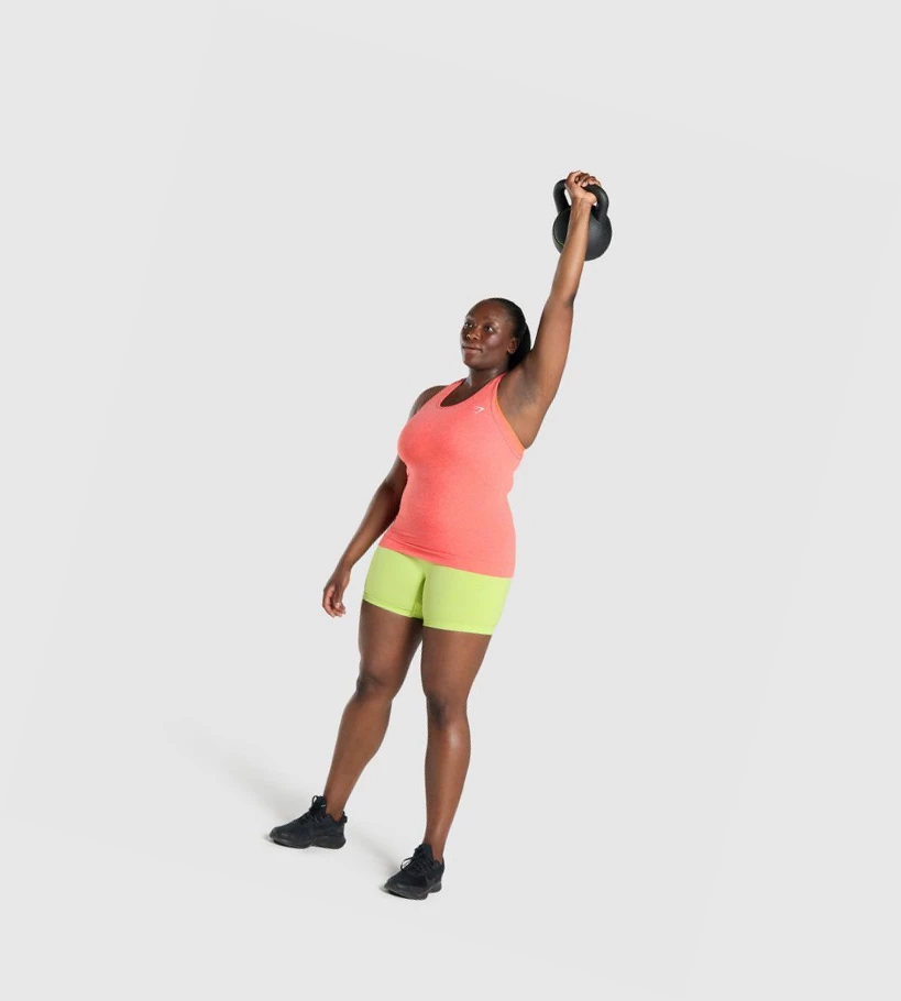 Gymshark Vital Seamless 2.0 Naisten Hihaton Paita Oranssi | LNCDOZ612