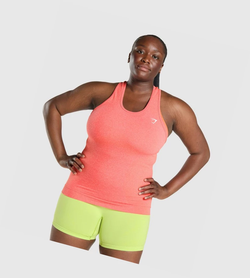 Gymshark Vital Seamless 2.0 Naisten Hihaton Paita Oranssi | LNCDOZ612
