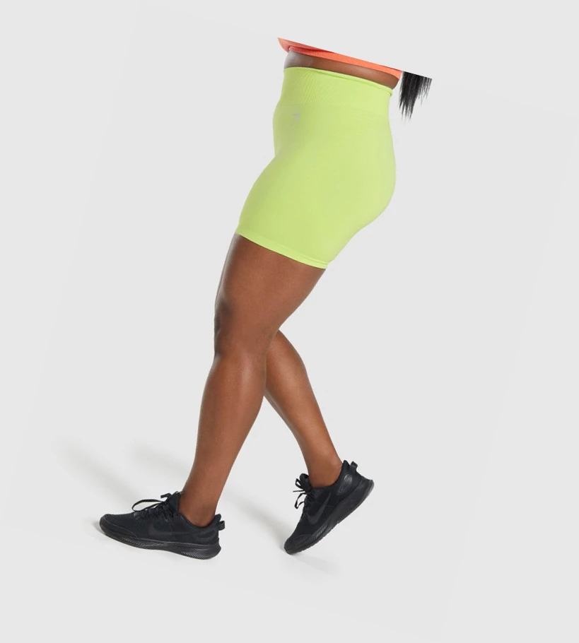Gymshark Vital Seamless 2.0 Naisten Shortsit Keltainen | HRFPLS173
