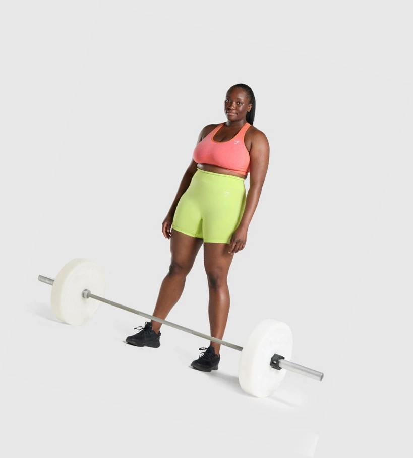 Gymshark Vital Seamless 2.0 Naisten Shortsit Keltainen | HRFPLS173