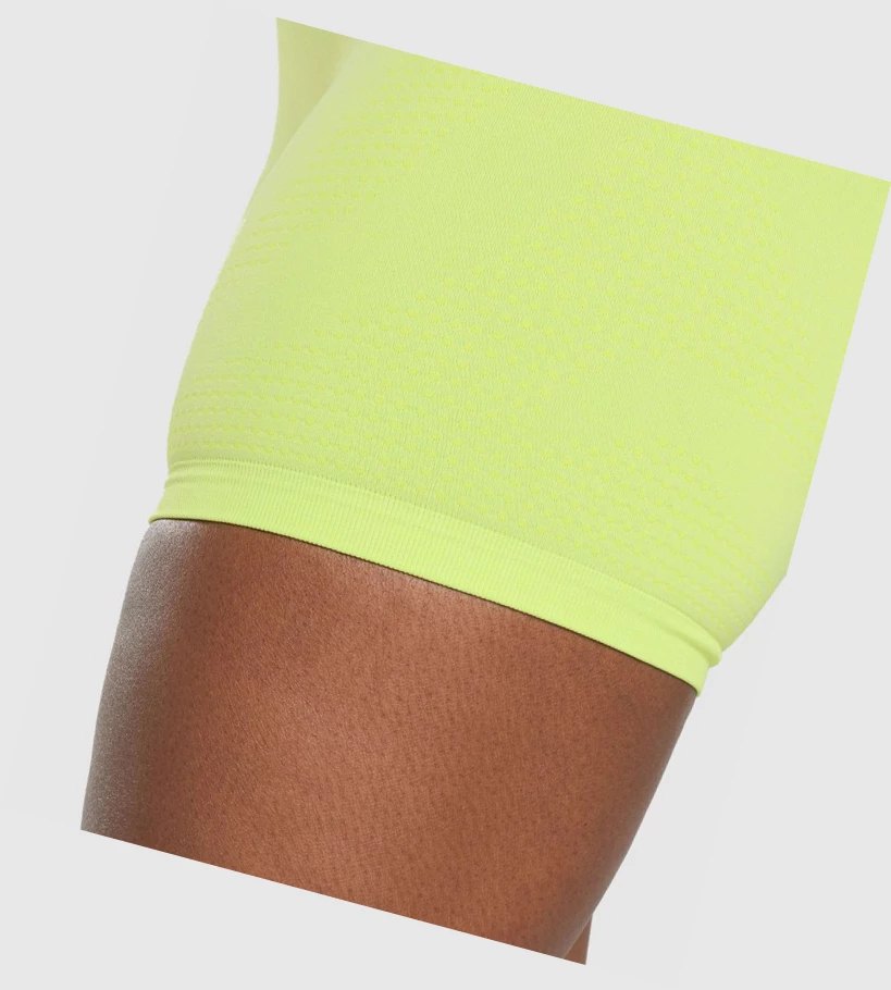 Gymshark Vital Seamless 2.0 Naisten Shortsit Keltainen | HRFPLS173