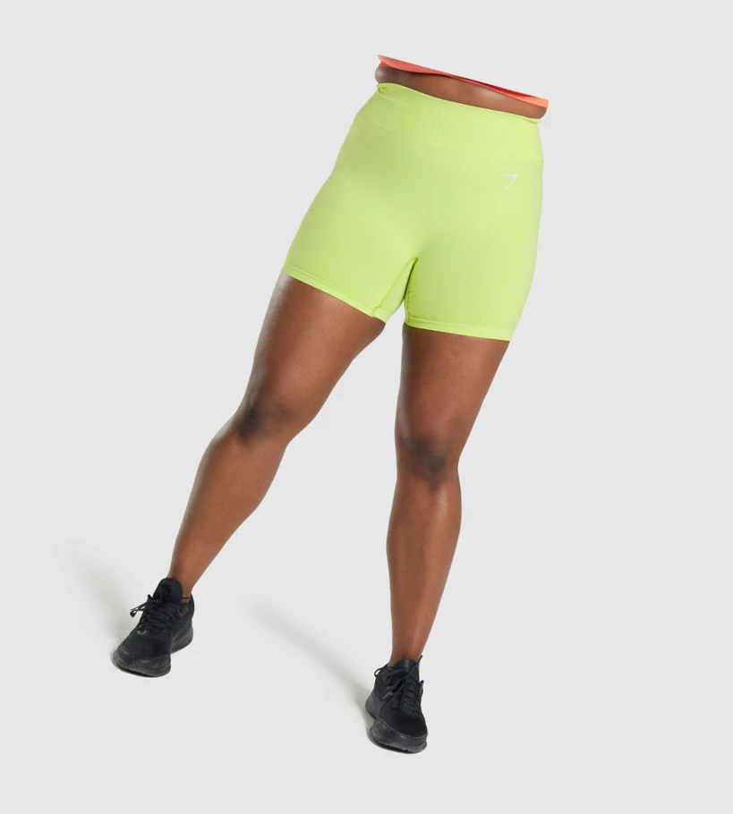 Gymshark Vital Seamless 2.0 Naisten Shortsit Keltainen | HRFPLS173