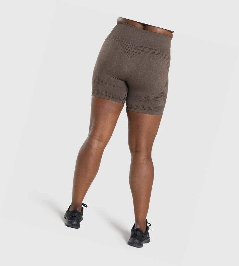 Gymshark Vital Seamless 2.0 Naisten Shortsit Ruskea | IOHEMQ237