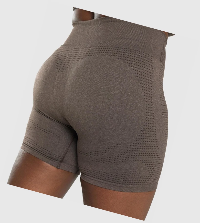 Gymshark Vital Seamless 2.0 Naisten Shortsit Ruskea | IOHEMQ237