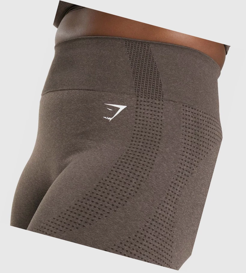 Gymshark Vital Seamless 2.0 Naisten Shortsit Ruskea | IOHEMQ237