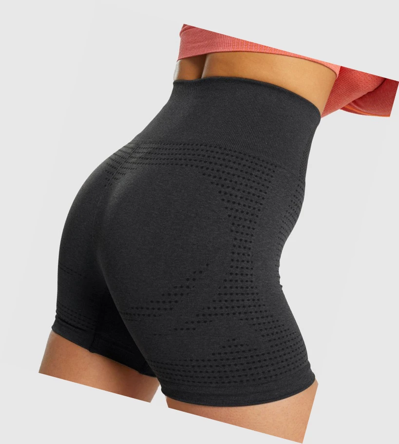 Gymshark Vital Seamless 2.0 Naisten Shortsit Mustat | KVNHXI572