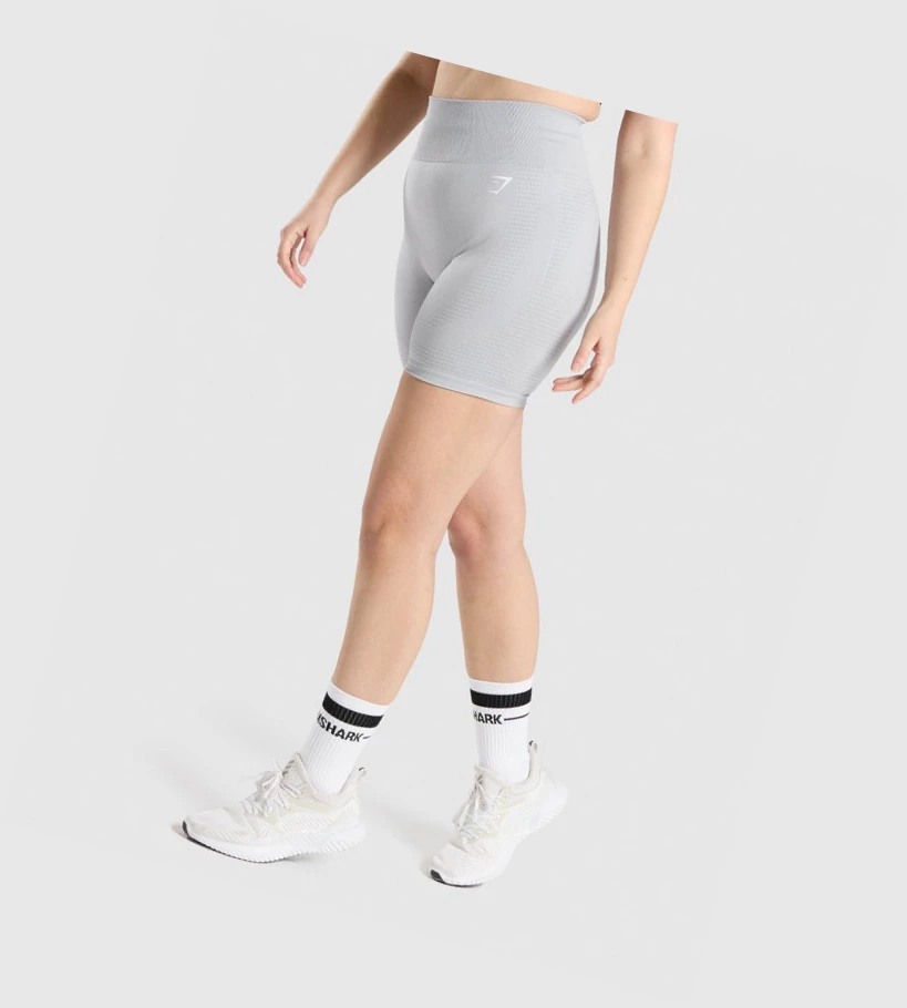 Gymshark Vital Seamless 2.0 Naisten Shortsit Vaaleanharmaat | UAIVMO195