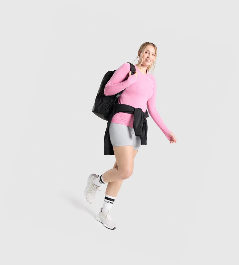 Gymshark Vital Seamless 2.0 Naisten Shortsit Vaaleanharmaat | UAIVMO195