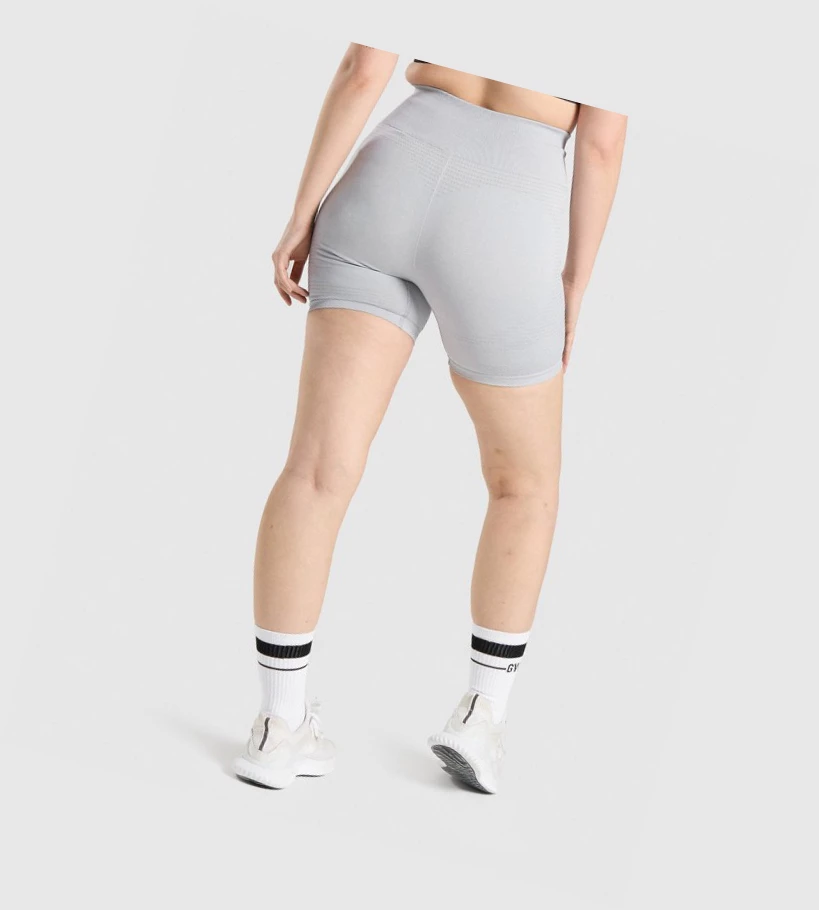 Gymshark Vital Seamless 2.0 Naisten Shortsit Vaaleanharmaat | UAIVMO195