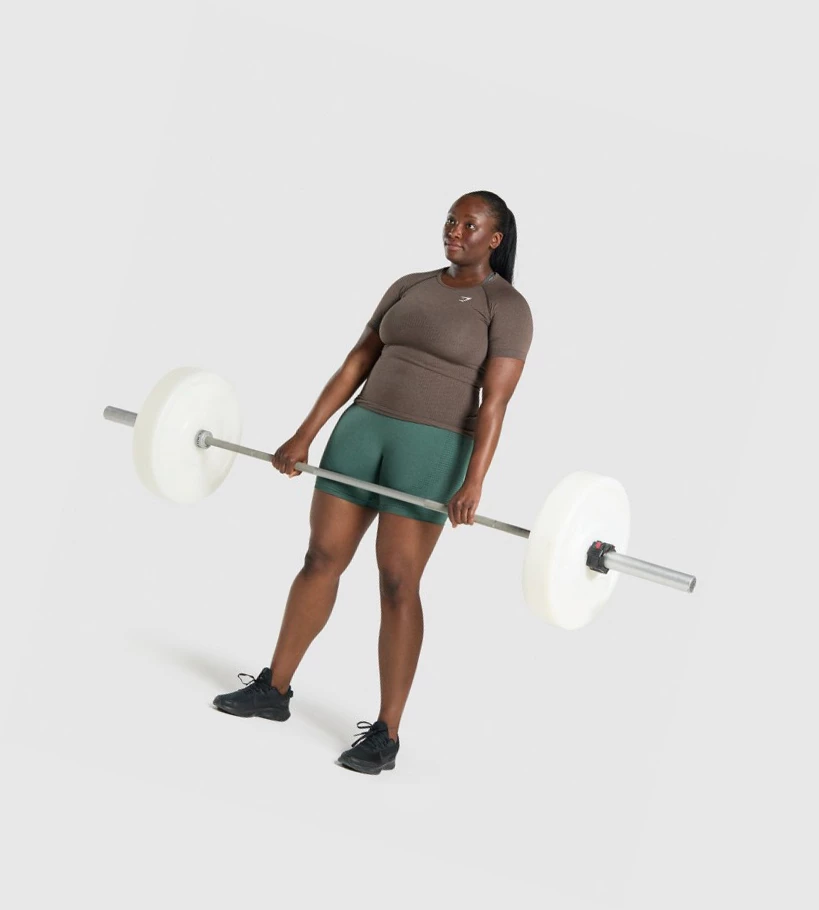 Gymshark Vital Seamless 2.0 Naisten Shortsit Tummanvihreä | WBODTN074